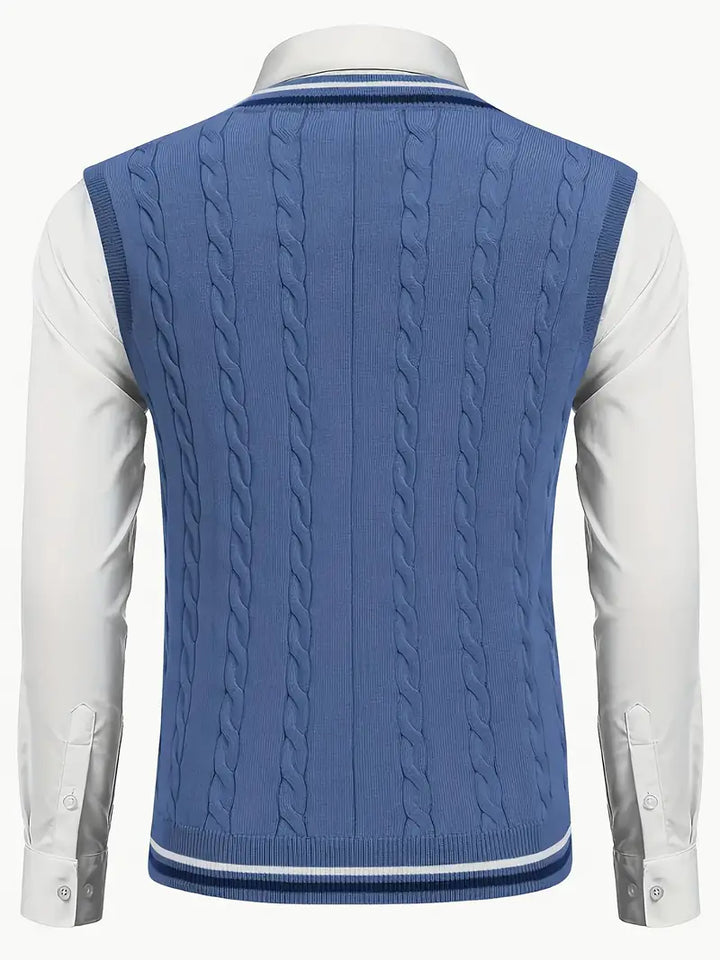 Duane - Maglione Senza Maniche Con Scollo a V