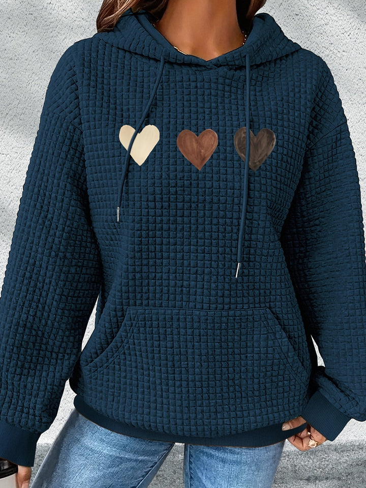 Urmela - Felpa Con Cappuccio Casual In Poliestere Con Tasche