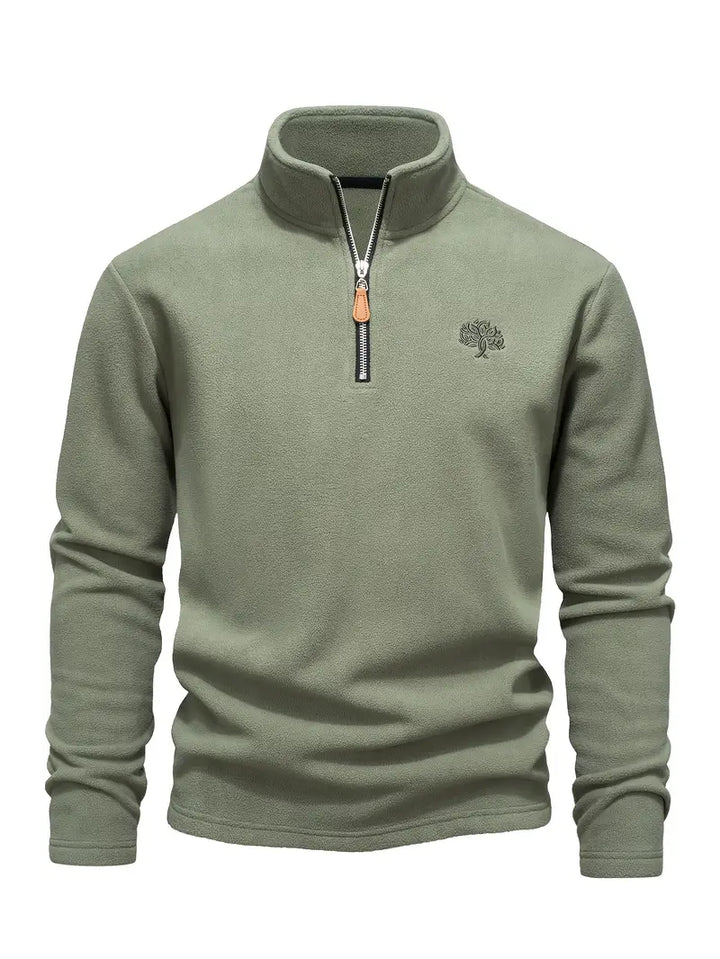 Lamar - Felpa a Maniche Lunghe Con Mezza Zip