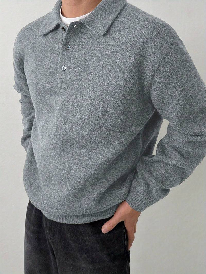 Eliran - Elegante Maglia a Maniche Lunghe Con Collo Alto