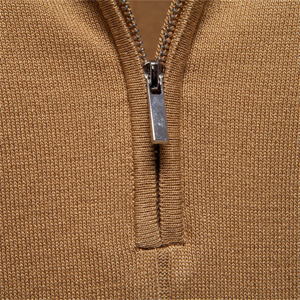 Johncena - Polo Casuale Sportiva Con Zip