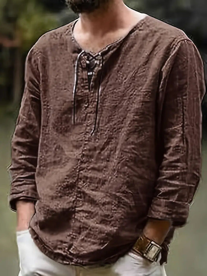 Pawel - Cotone Camicia a Maniche Lunghe