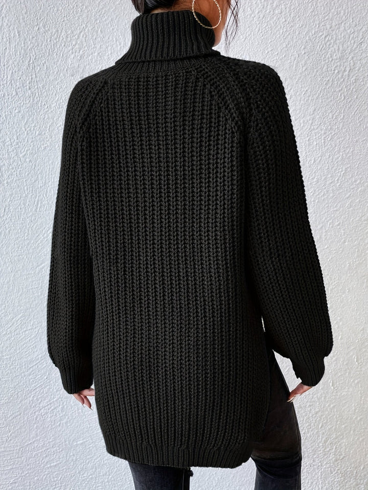 Felina - Maglione a Collo Alto in Maglia a Maniche Lunghe