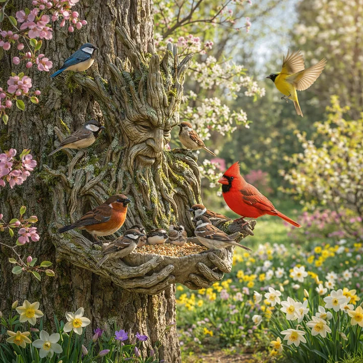 NatureHold - Una Scultura Per l'alimentazione Degli Uccelli Integrata Nell'albero