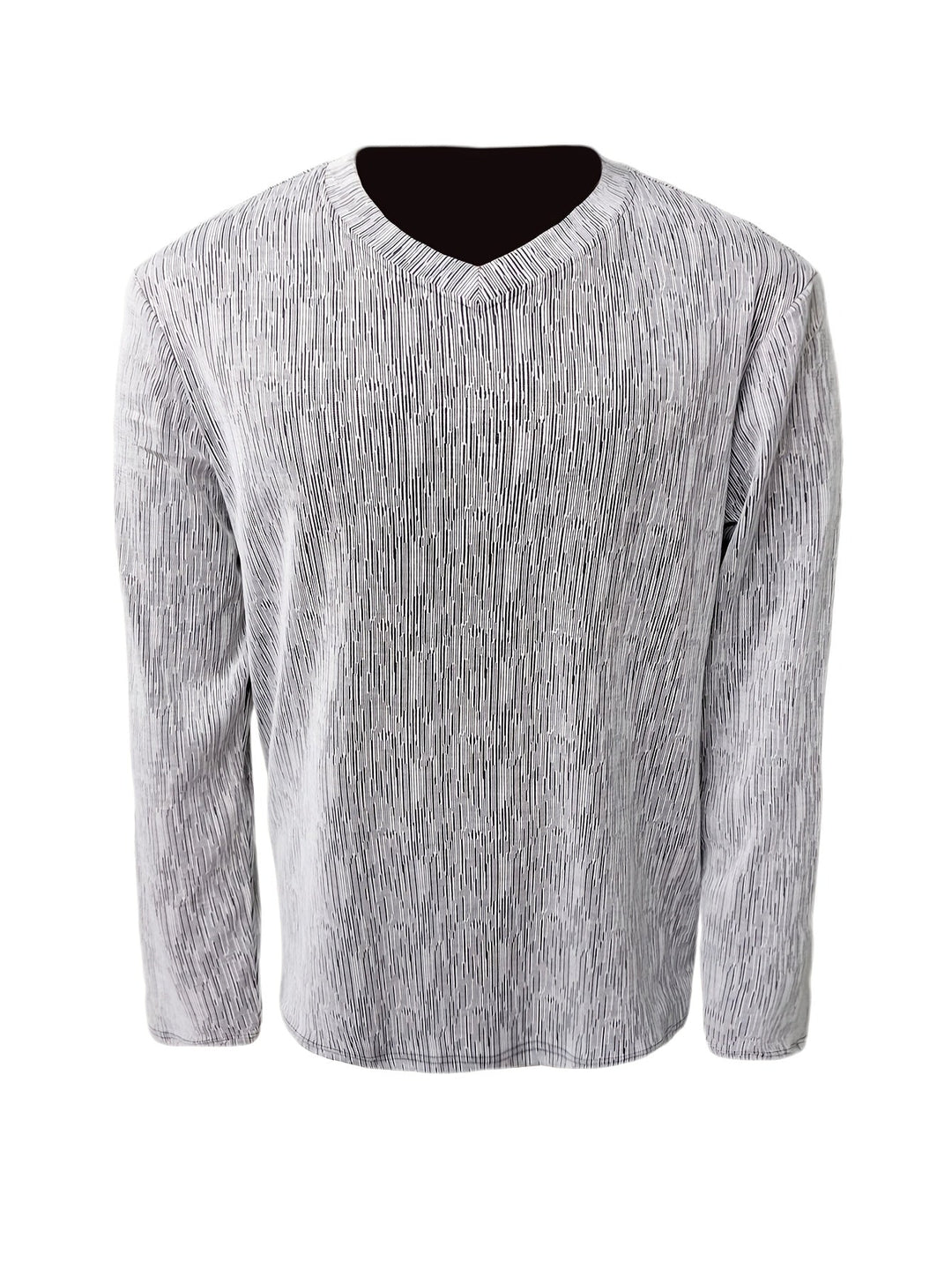 Usher - Maglietta Vestibilità Sottile Maniche Lunghe Con Scollo V