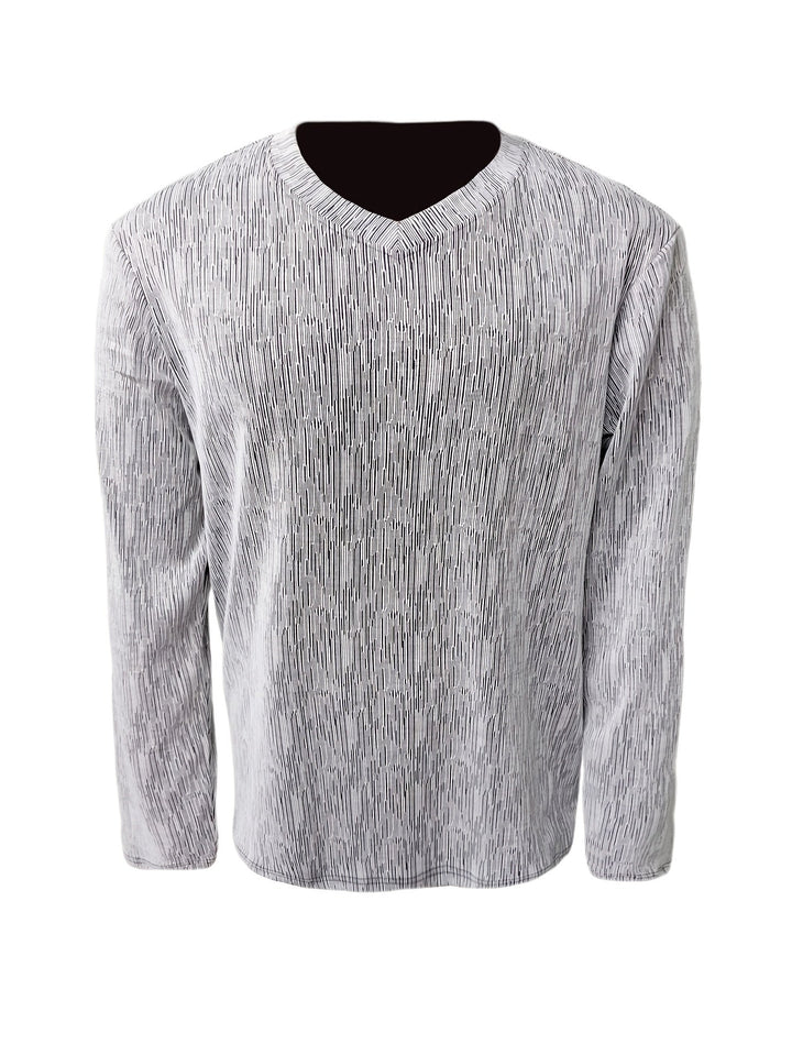 Usher - Maglietta Vestibilità Sottile Maniche Lunghe Con Scollo V