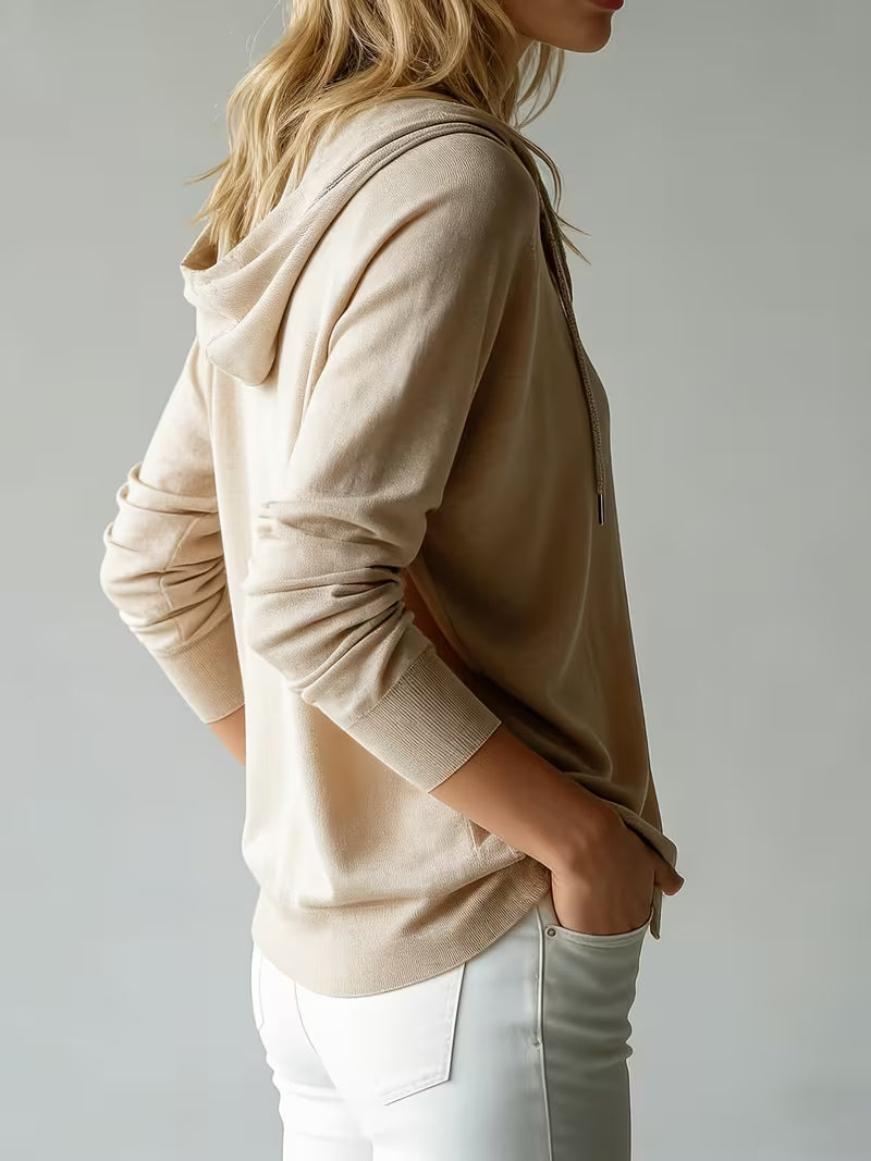 Avila - Cardigan con Cappuccio e Maniche Lunghe