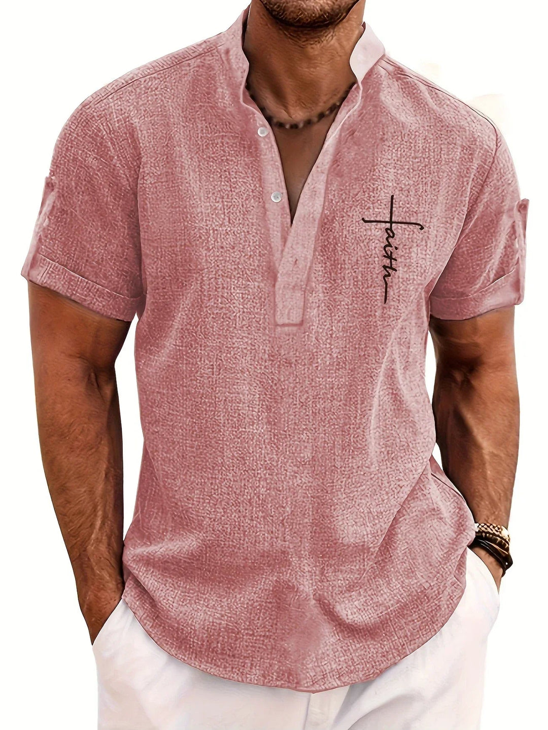 Samuelson - Elegante Camicia a Maniche Corte Con Colletto