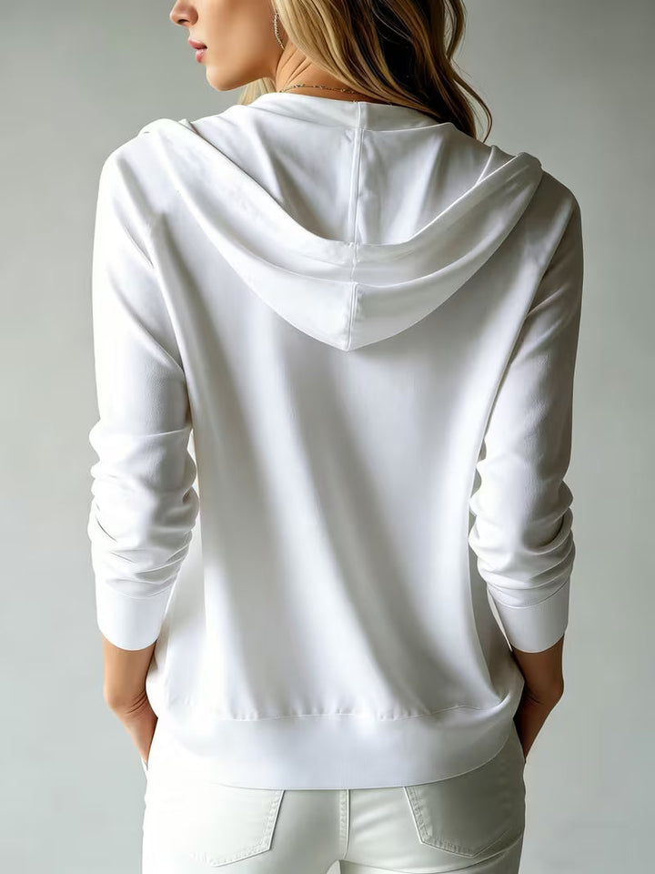 Avila - Cardigan con Cappuccio e Maniche Lunghe