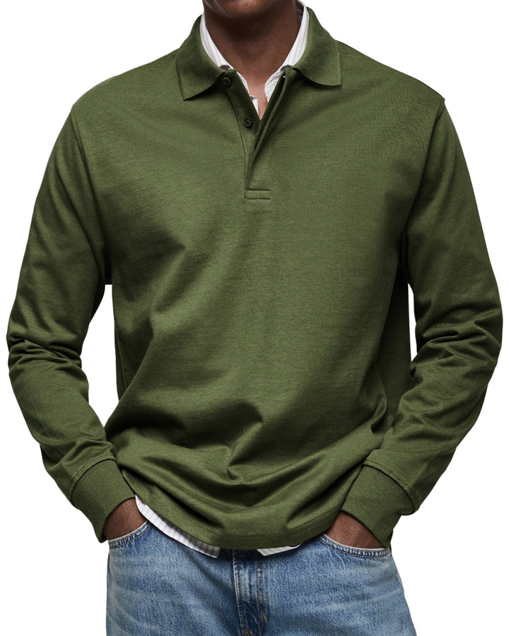 Elhanan - Elegante Polo a Maniche Lunghe