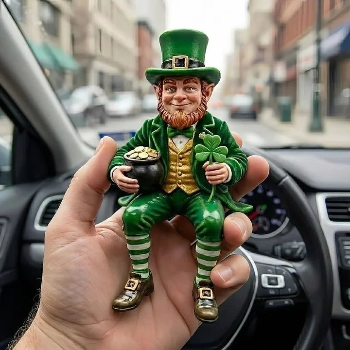 IrishFortune - Statuetta Decorativa del Folletto di San Patrizio