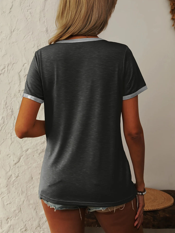 Krissy - T-Camicia Casuale Girocollo