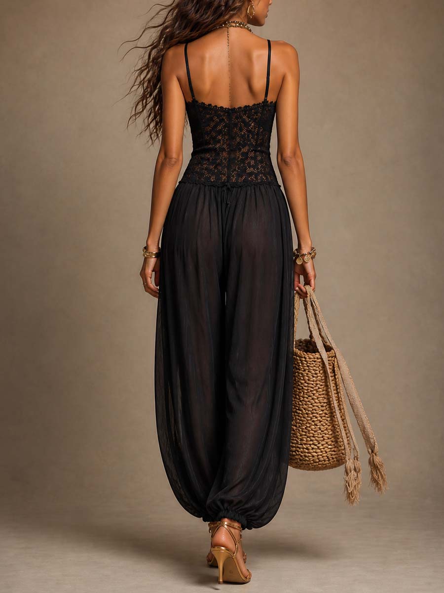 Natya - Tuta Vintage in Pizzo Fluido