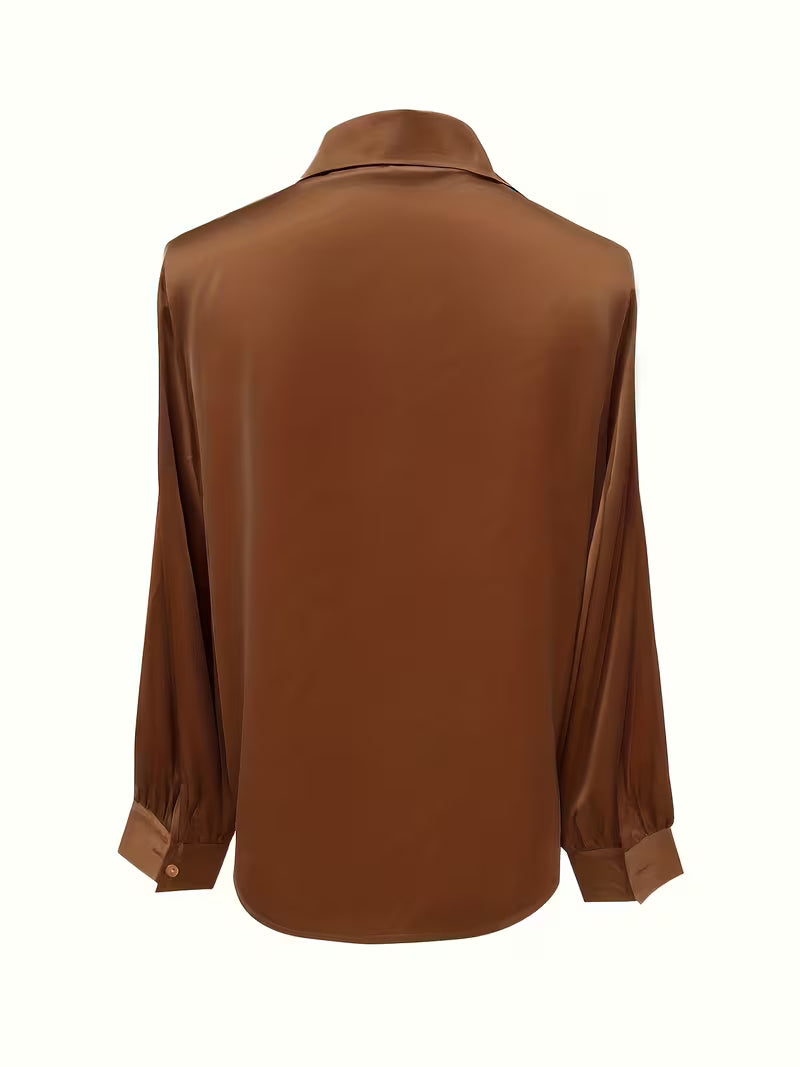 Leylah - Elegante Camicetta a Maniche Lunghe