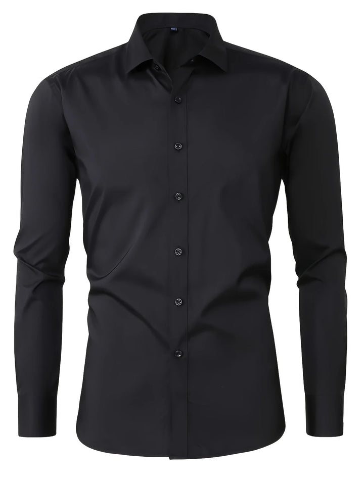 Byron - Elegante Camicia a Maniche Lunghe Con Bottoni