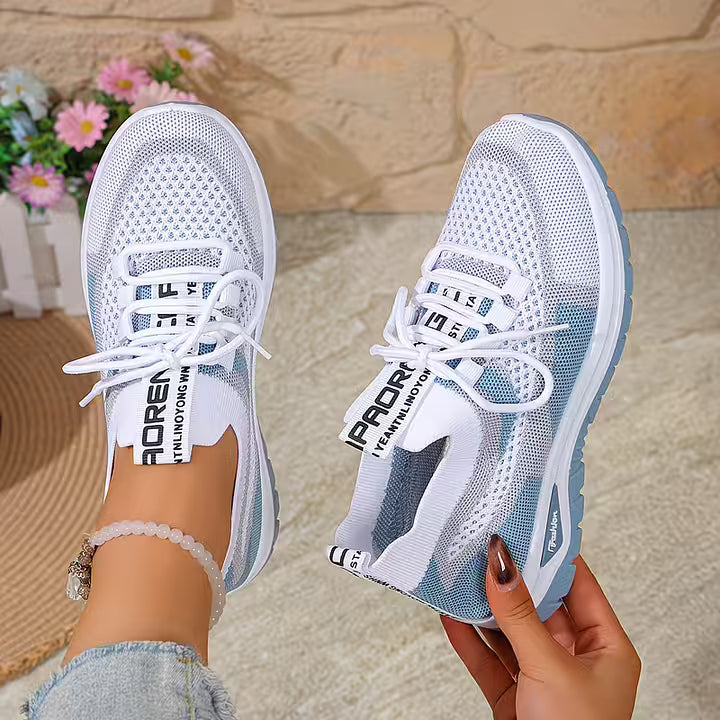 Loreta - Sneakers Traspiranti in Rete Sfumata