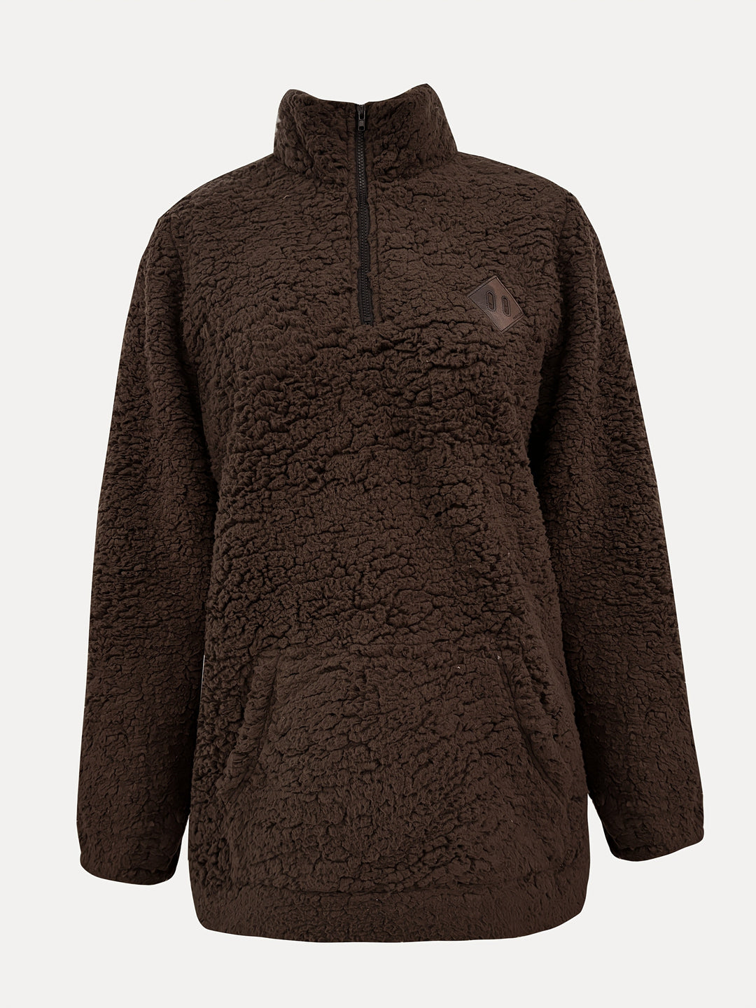 Willemien - Felpa Con Zip In Pile a Maniche Lunghe