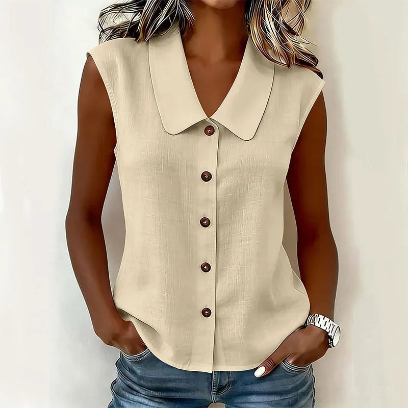 Chisato - Camicia Con Scollo a V E Bottoni