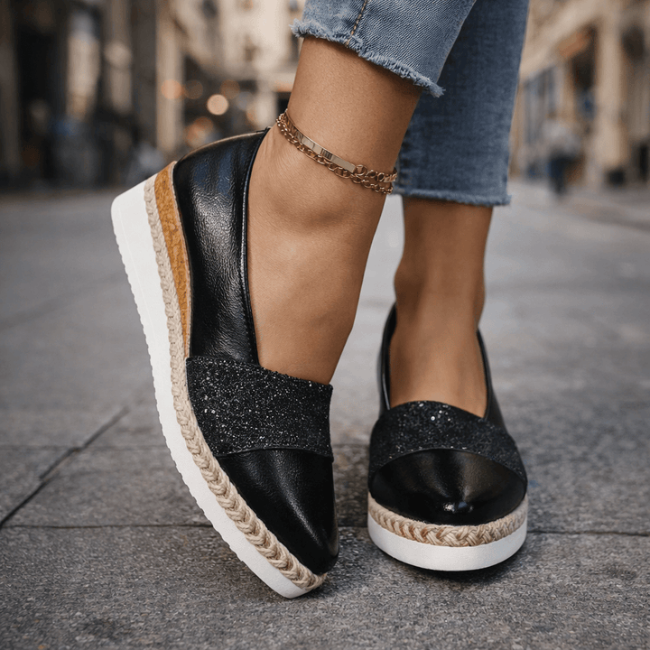 Jahaira - Eleganti Scarpe Con Zeppa Antiscivolo