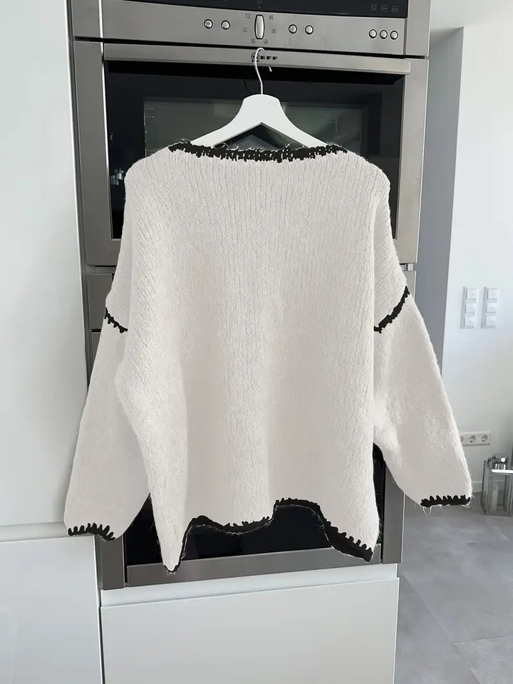 Usalda - Maglione Lavorato a Maglia a Maniche Lunghe