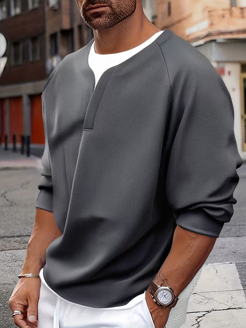 Stjepan - Top a Maniche Lunghe Con Colletto In Tessuto Bianco