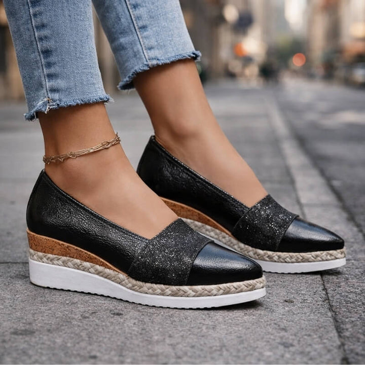 Jahaira - Eleganti Scarpe Con Zeppa Antiscivolo