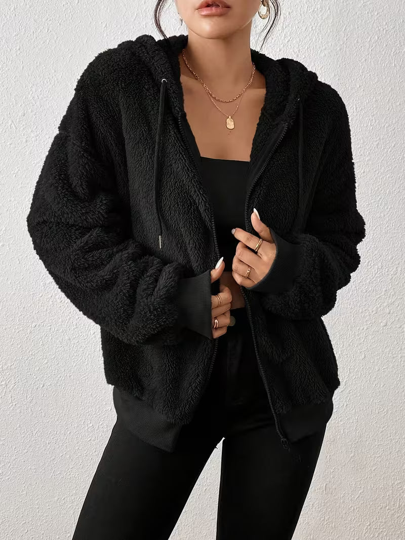 Keriana - Giacca Casual Con Cappuccio, Calda E Morbida