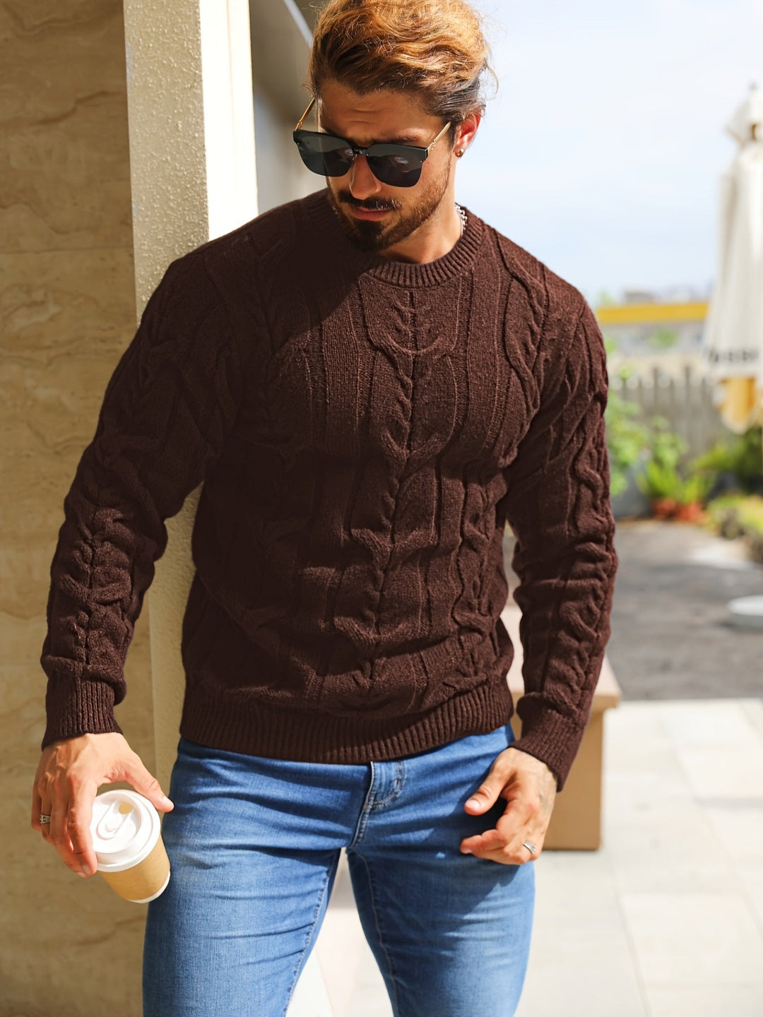 Bavon - Maglione Casual a Righe