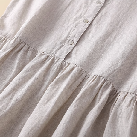 Nerissa - Abito Semplice In Cotone Artistico