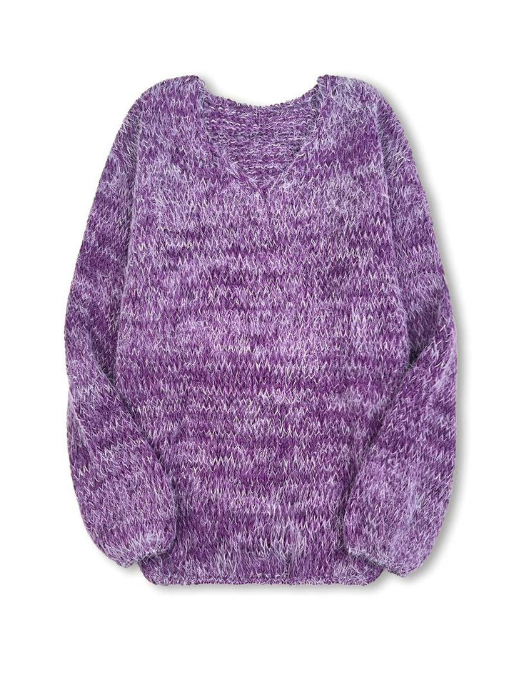 Lital - Elegante Maglione Morbido Con Scollo a V