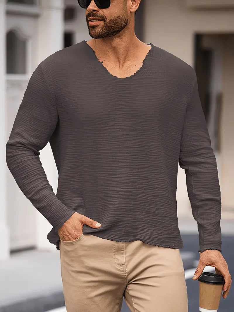Benson - Camicia Estiva Alla Moda a Maniche Lunghe