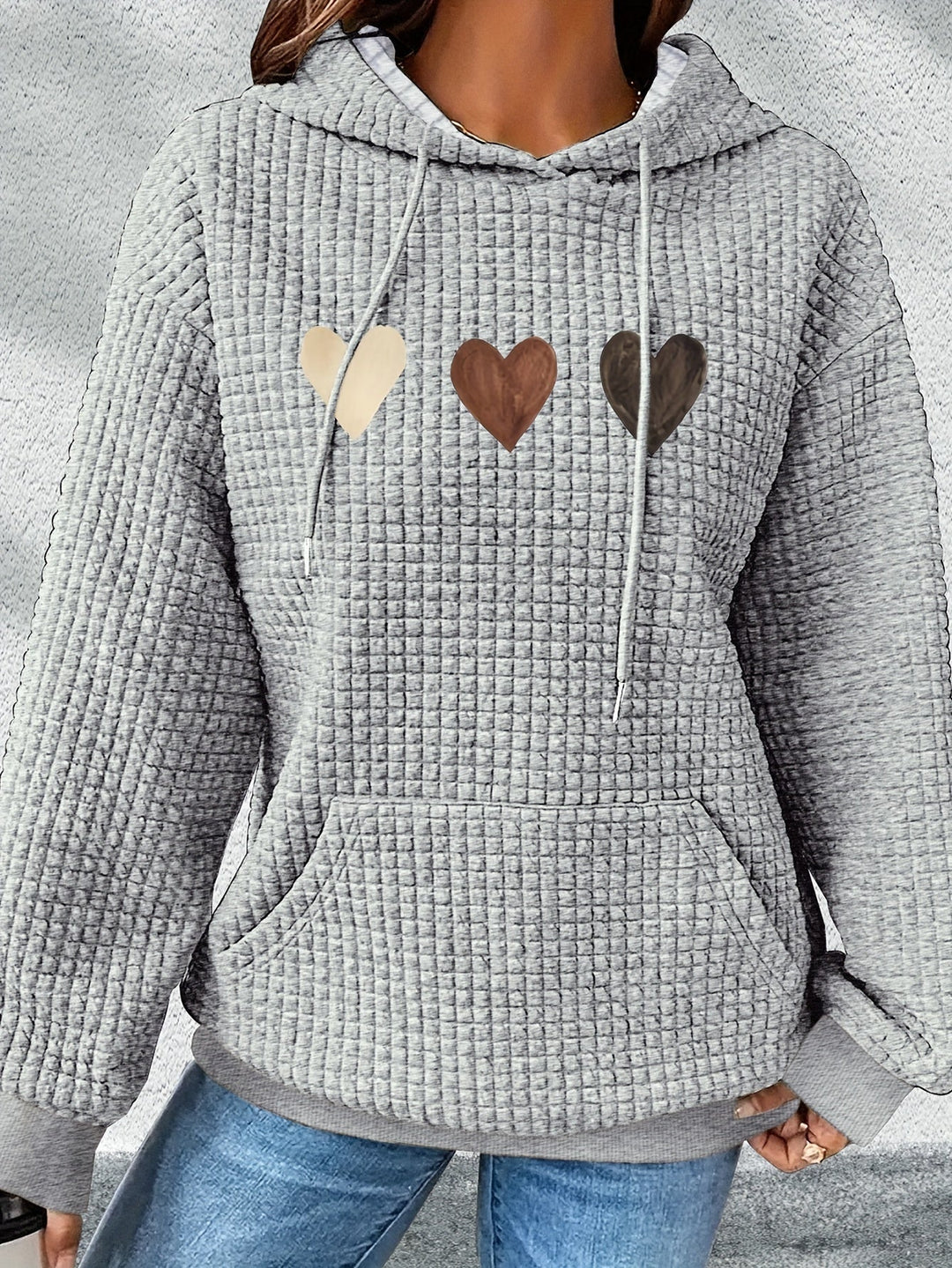 Urmela - Felpa Con Cappuccio Casual In Poliestere Con Tasche