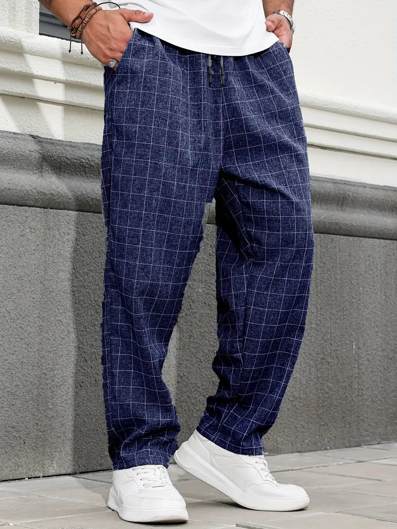 Rodolfo - Traspirante Plaid Stampa Pantaloni