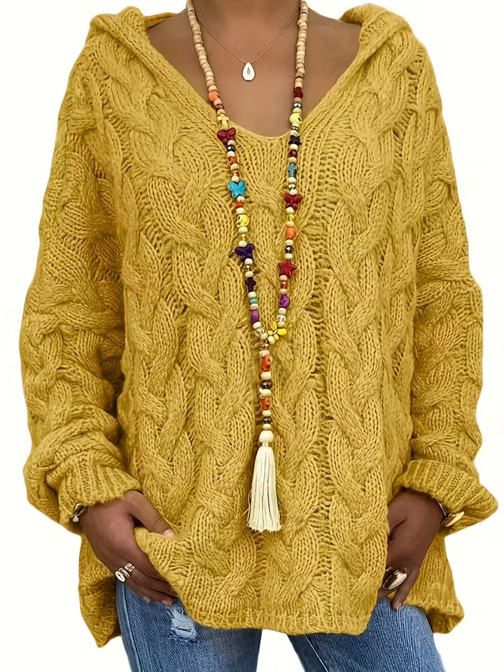 Miette - Maglione Informale a Maniche Lunghe In Maglia