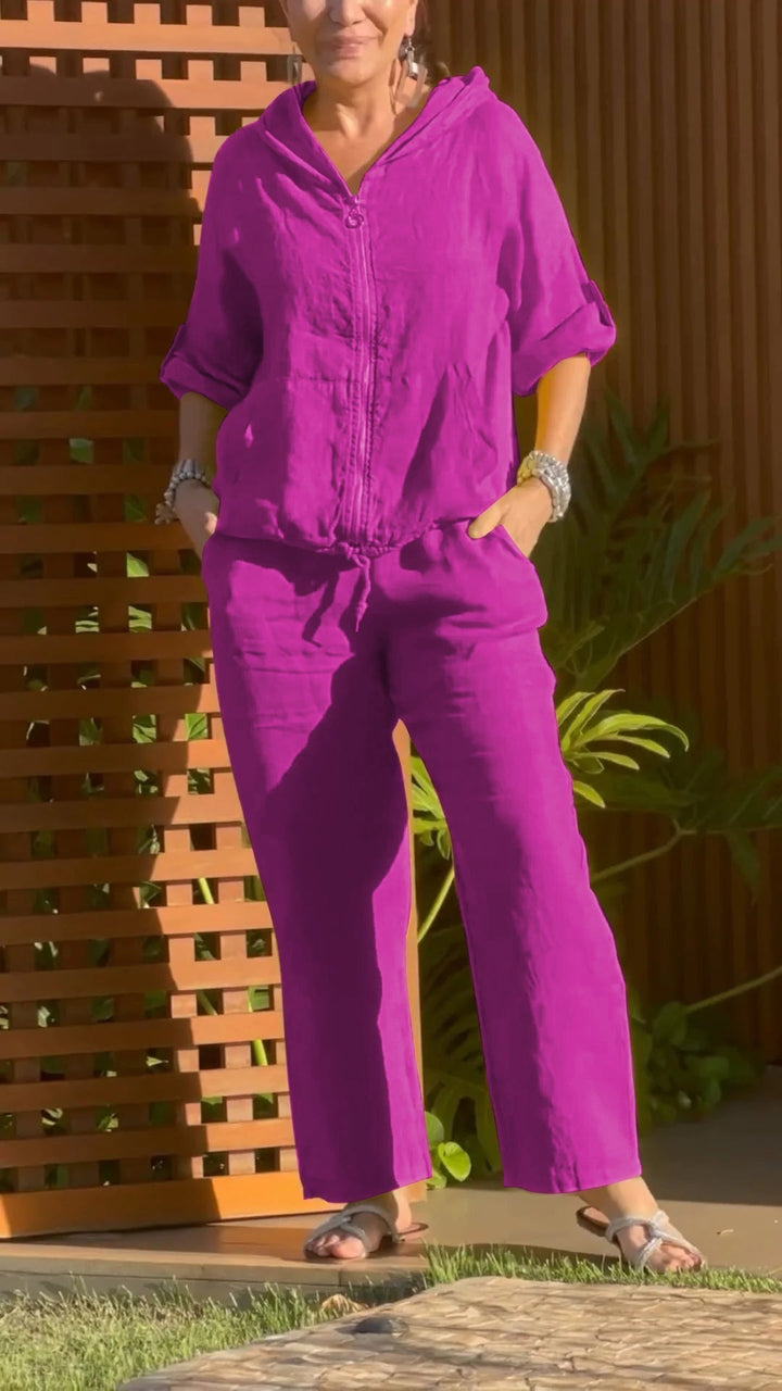 Pietra - Tuta Due Pezzi Con Cappuccio E Cerniera