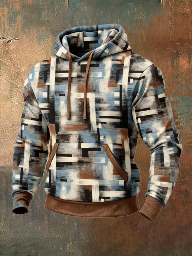 Sodhi - Felpa In Stile Retrò Con Stampa a Blocchi di Colore