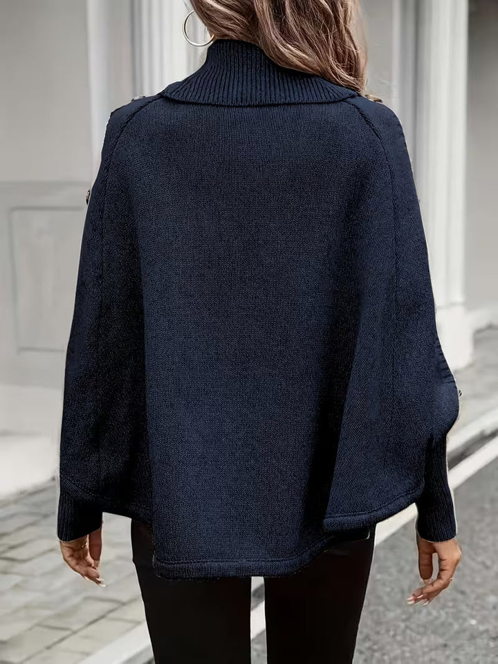 Lolana - Maglione a Collo Alto Con Stile Intrecciato