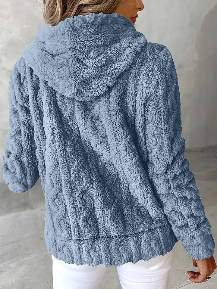 Ganka - Felpa Con Cappuccio e Zip a Maniche Lunghe