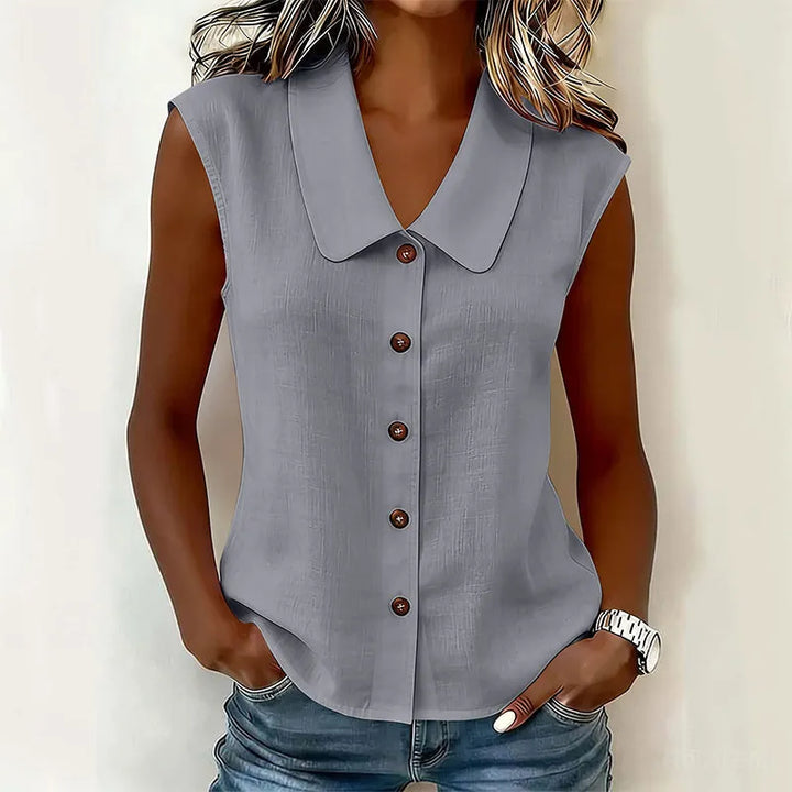 Chisato - Camicia Con Scollo a V E Bottoni