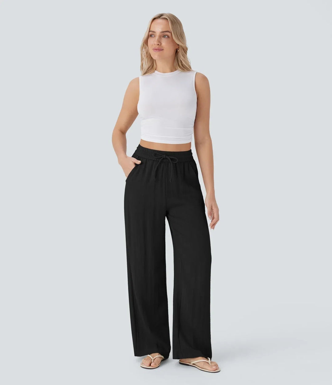 Zafeiria - Pantaloni Di Lino Eleganti