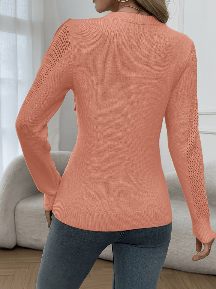 Thindra - Maglione Con Frange e Maniche Lunghe