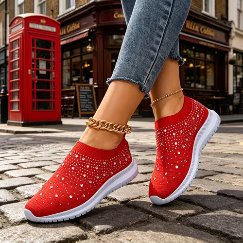 Elizaa - Comoda Sneaker Con Strass