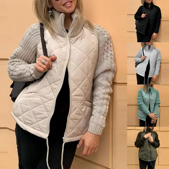 Karoliina - Piumino in Maglia Patchwork