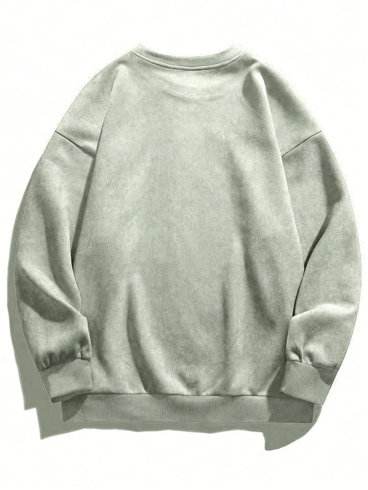 Nicholson - Camicia Casual a Maniche Lunghe Con Collo Rotondo