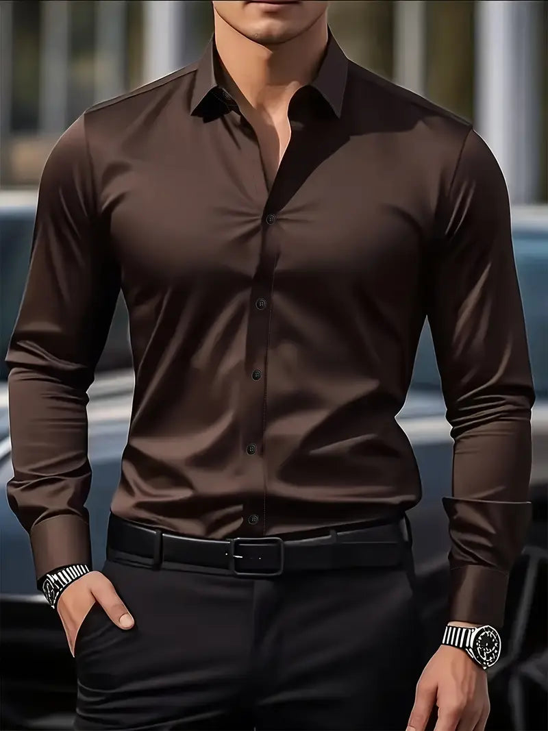 Marlon - Camicia a Maniche Lunghe Traspirante