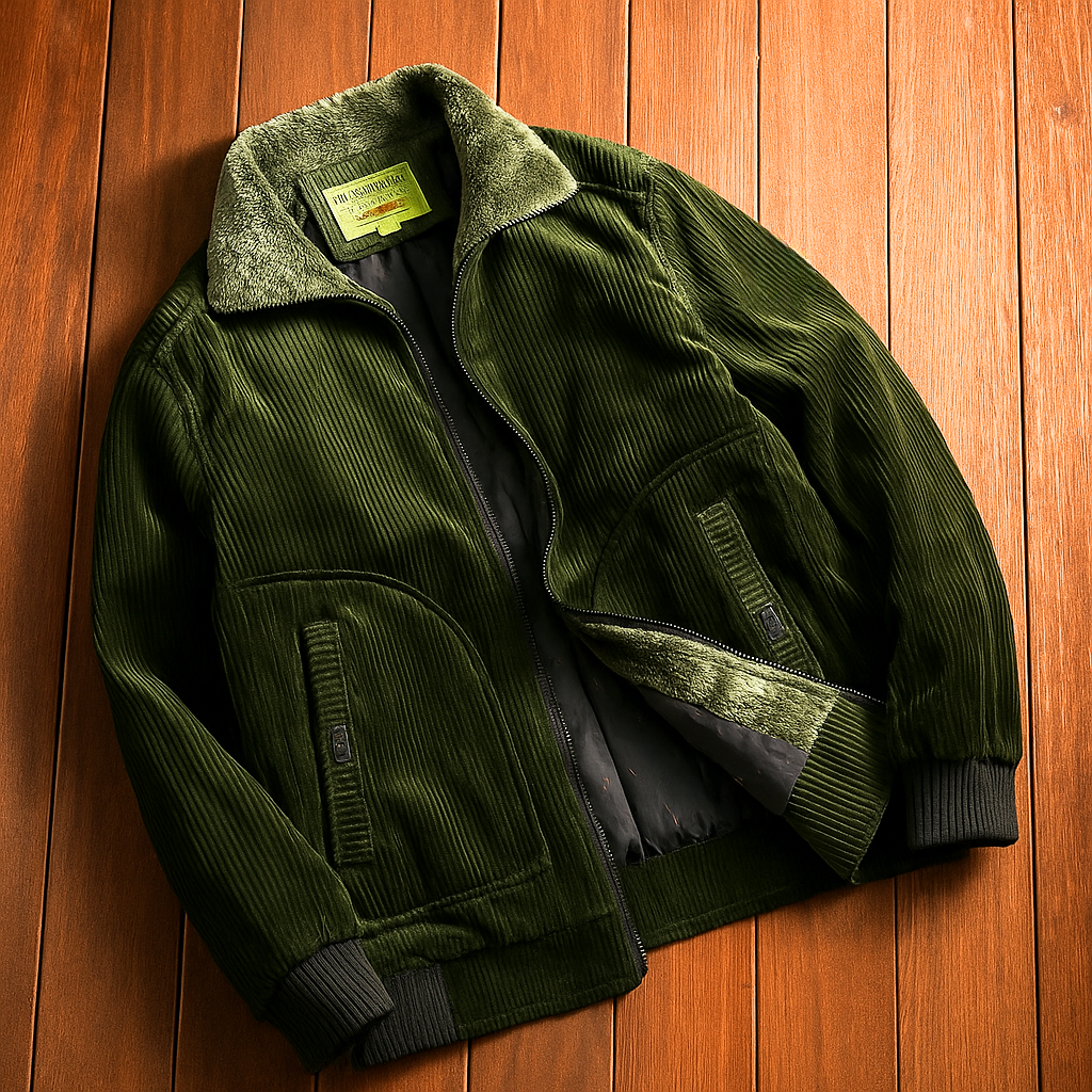 Broja - Giacca Casual In Velluto A Coste Con Zip