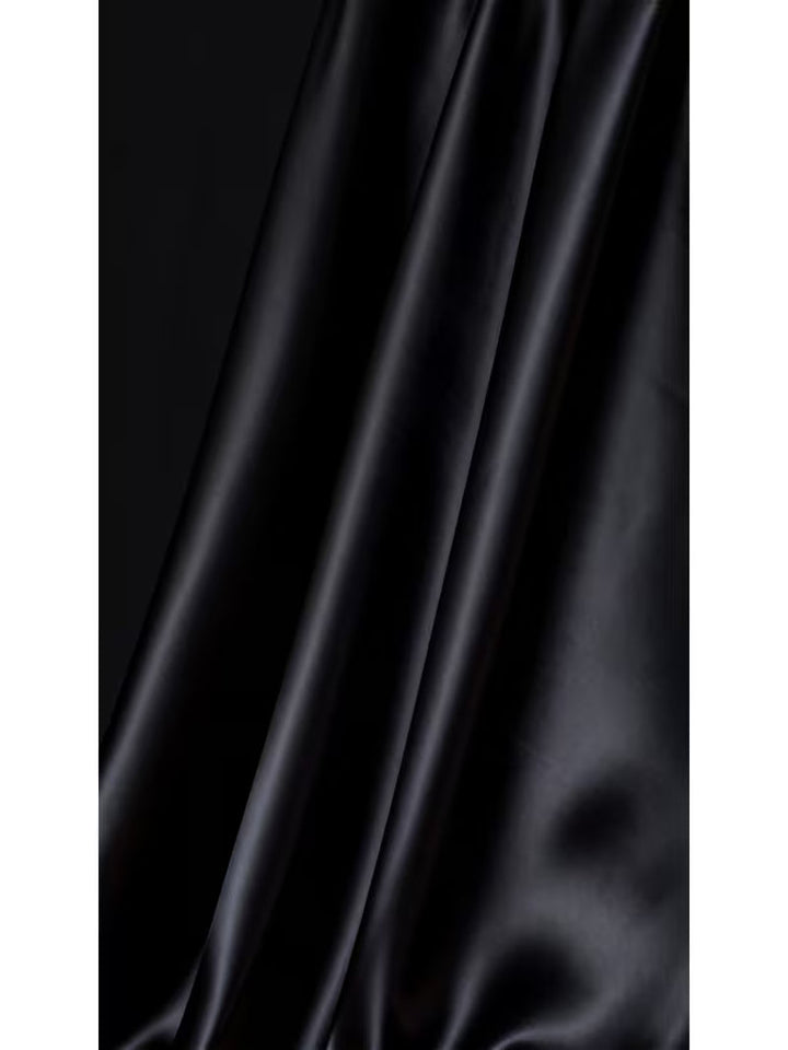 Belina - Top in Raso Con Scollo Quadrato E Bottoni
