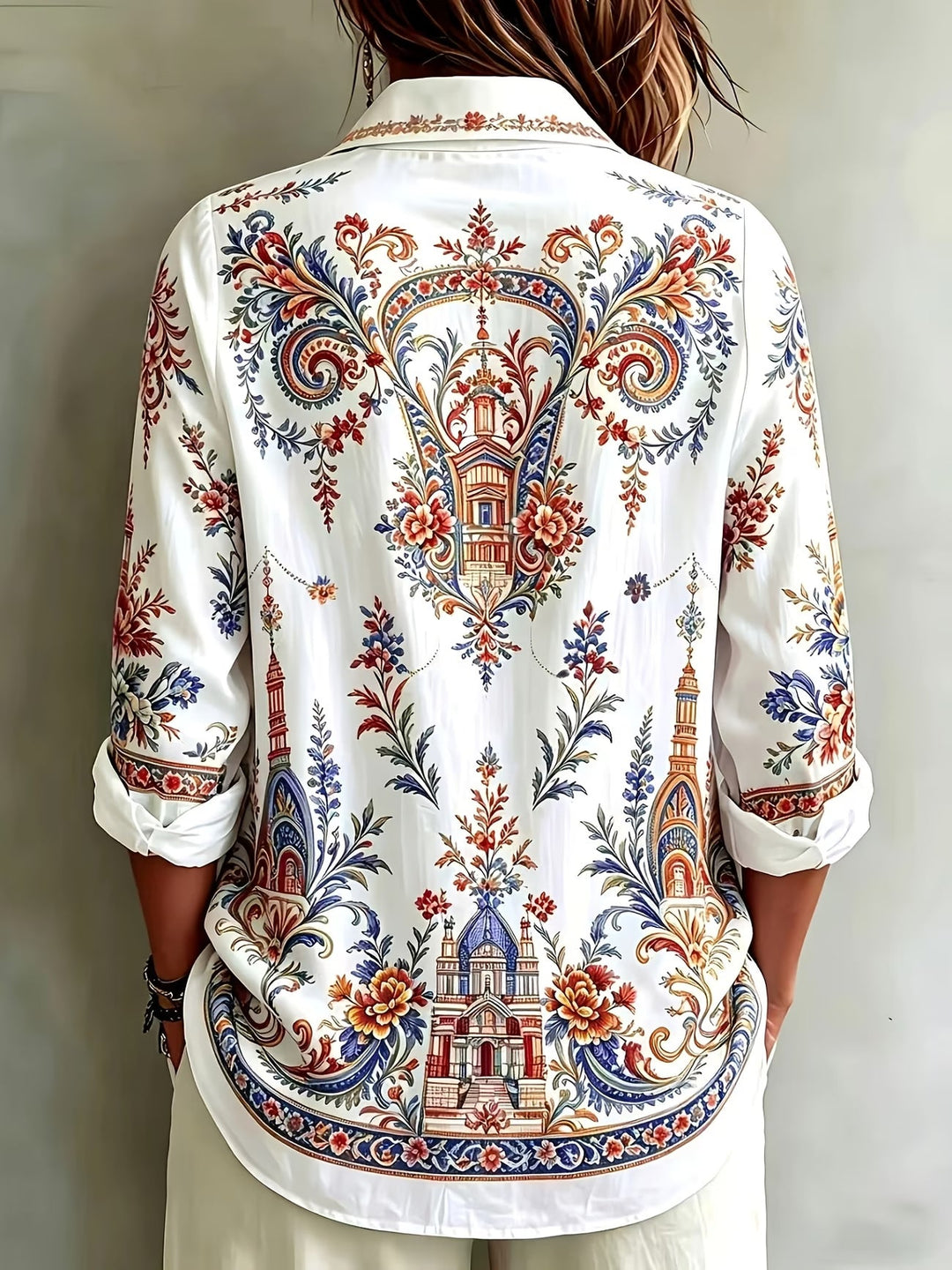 Aldana - Camicia a Maniche Lunghe Con Bottoni