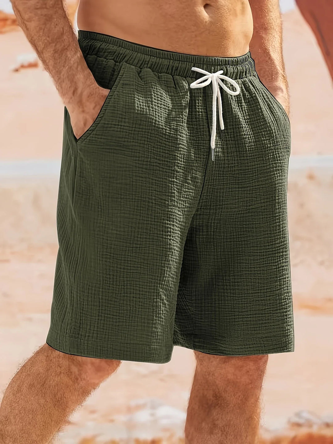 Bancroft - Eleganti Pantaloncini Larghi Con Tasche