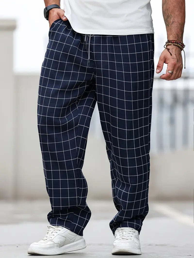 Rodolfo - Traspirante Plaid Stampa Pantaloni